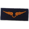 Insigne de Personnel au sol de l'Armée de l'Air orange rectangulaire