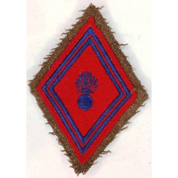 Losange de bras Générique Troupe Artillerie à crochets - Epoque Guerre Indochine - Algérie