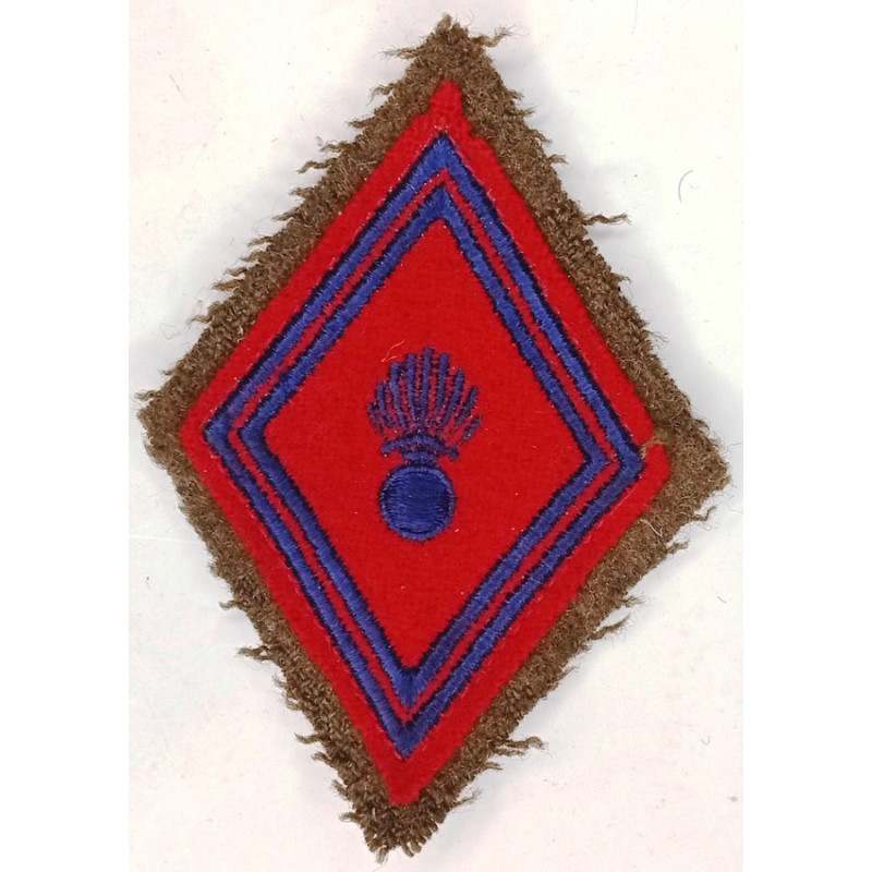 Losange de bras Générique Troupe Artillerie à crochets - Epoque Guerre Indochine - Algérie