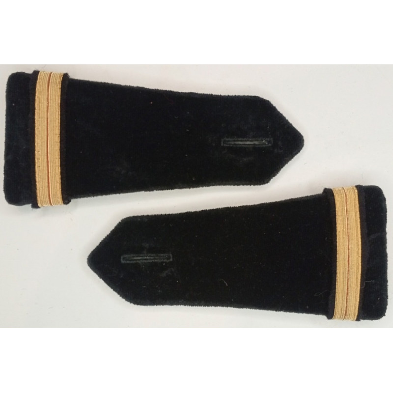 Paire d'épaulettes à grades passants d'Adjudant-Chef du Génie - Guerre d'Algérie Paire d'épaulettes à grades passants d'Adjudant-Chef du Génie - Guerre d'Algérie
