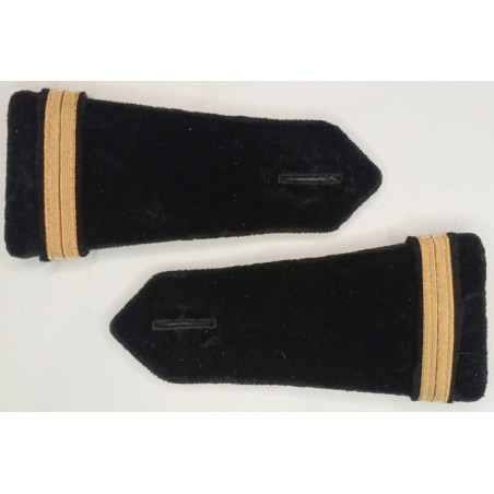 Paire D'épaulettes De Lieutenant Du Génie - Armée Française - Vintage Usé