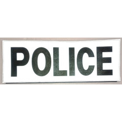 Bandeau velcro dorsal rétroréfléchissant "POLICE" Police Nationale