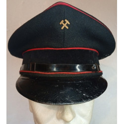 Schirmmütze de Mineur allemand de la Mine de Bochum - Bergmann Bochum D.R.G.M. 39/45 WW2