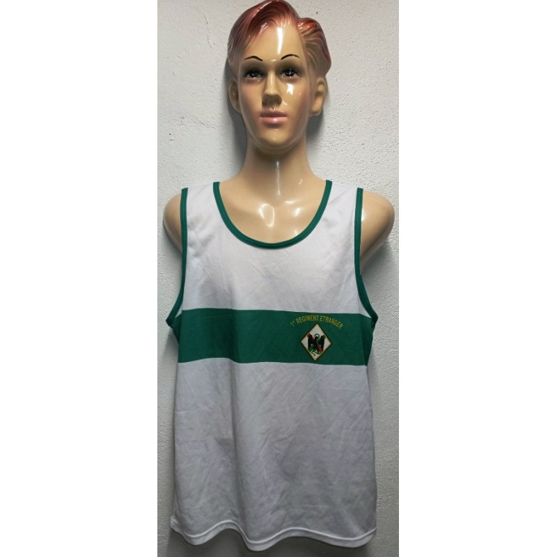 Débardeur de sport Blanc-Vert 1er Régiment Etranger - Légion Etrangère - Occasion