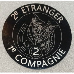 Disque plastique : 2ème Régiment Etranger d'Infanterie - 1ère Compagnie NEUF