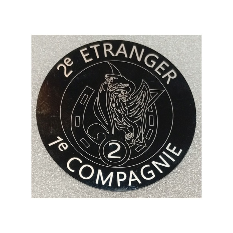 Disque plastique : 2ème Régiment Etranger d'Infanterie - 1ère Compagnie NEUF
