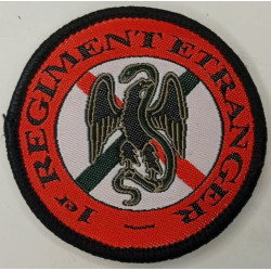 Petit écusson velcro rond pour tenue de sport Errea: 1er Régiment Etranger - Légion Etrangère