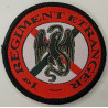 Petit écusson velcro rond pour tenue de sport Errea: 1er Régiment Etranger - Légion Etrangère