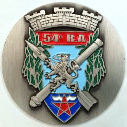 Médaille de table 54ème Régiment d'Artillerie - Le Chef de Corps