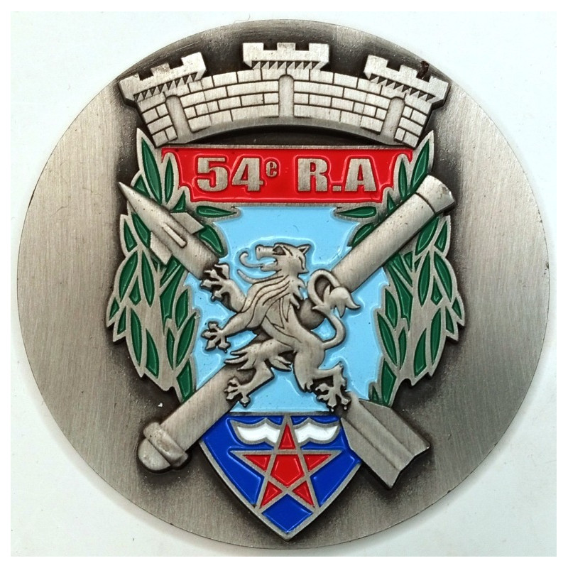 Médaille de table 54ème Régiment d'Artillerie - Le Chef de Corps