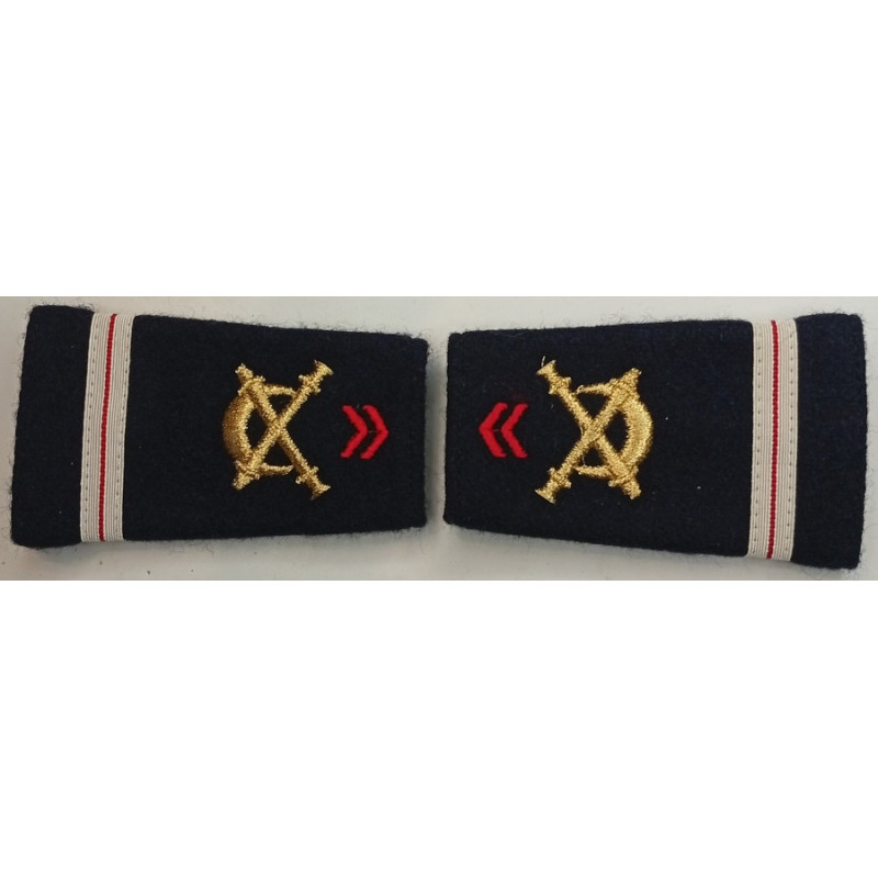 Paire de fourreaux d'épaule d'Adjudant du 40ème Régiment d'Artillerie