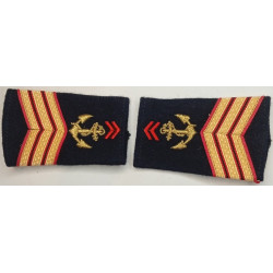 Paire de fourreaux d'épaule de Sergent-Chef Troupes de Marine