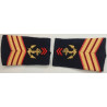 Paire de fourreaux d'épaule de Sergent-Chef Troupes de Marine