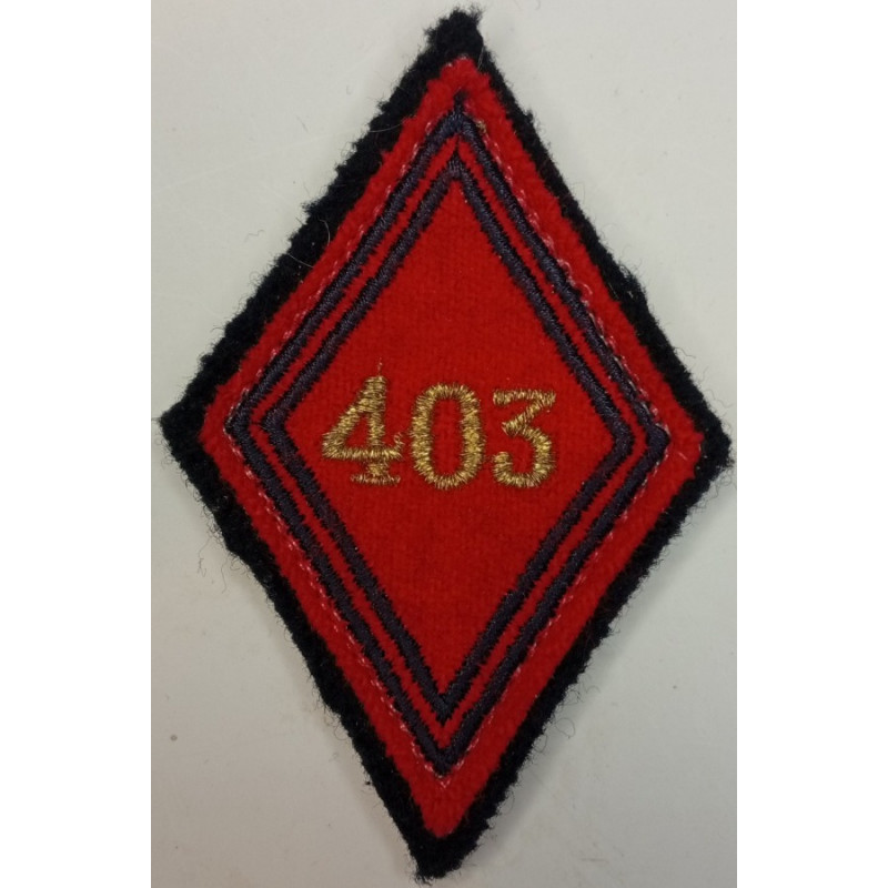 Losange de bras 403ème Régiment d'Artillerie de Défense Contre-Avion Sous-officier / Officier à velcro