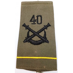 Fourreau d'épaule de Batterie Listel Jaune du 40ème Régiment d'Artillerie (1)