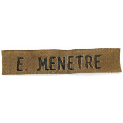 Bande patronymique kaki nominative de veste de treillis Modèle F2 (3)