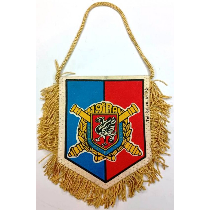 Fanion du 19ème Régiment d'Artillerie