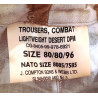 Pantalon de combat camouflé DPM Désert Armée Anglaise Occasion
