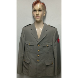 Vareuse TDF Artillerie + Insigne 1ère Div. Blindée + Nouveau Losange 1er R.A. + Bouton de Tradition sous-off./officier NEUVE