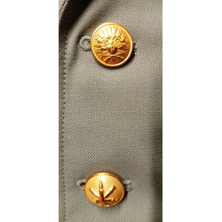 Vareuse TDF Artillerie + Insigne 1ère Div. Blindée + Nouveau Losange 1er R.A. + Bouton de Tradition sous-off./officier NEUVE