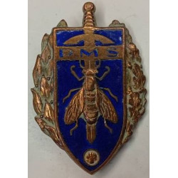 Brevet Préparation Militaire Supérieure en émail Matriculé - Epoque Indochine