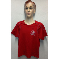 Tee-Shirt Rouge en Baumwolle 2ème Batterie du 1er régiment d'Artillerie - Les Rapaces - Occasion