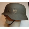 Casque Heer Wehrmacht Modèle 1935 un insigne bétonné 40 - Jus intouché WW2