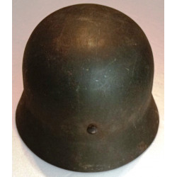 Casque Heer Wehrmacht Modèle 1935 un insigne bétonné 40 - Jus intouché WW2