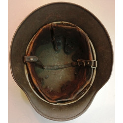 Casque Heer Wehrmacht Modèle 1935 un insigne bétonné 40 - Jus intouché WW2