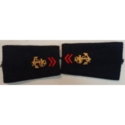 Paire de fourreaux d'épaule de 2ème Classe Troupes de Marine
