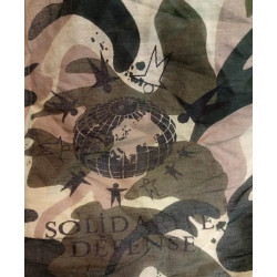 Chèche de combat camouflée "Solidarité Défense" Armée française