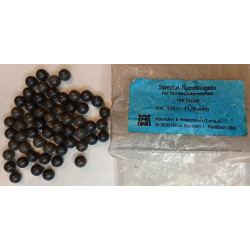 Lot de 57 Balles Rondes Calibre 450 / 11,5mm pour Armes à Poudre Noire - Haendler & Natermann NEUVES