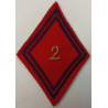 Losange de bras Sous-officier / Officier du 2ème Régiment d'Artillerie à velcro