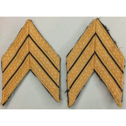 Paire de Grades de bras de Sergent-Chef pour Vareuse de la Tenue Bleu de France