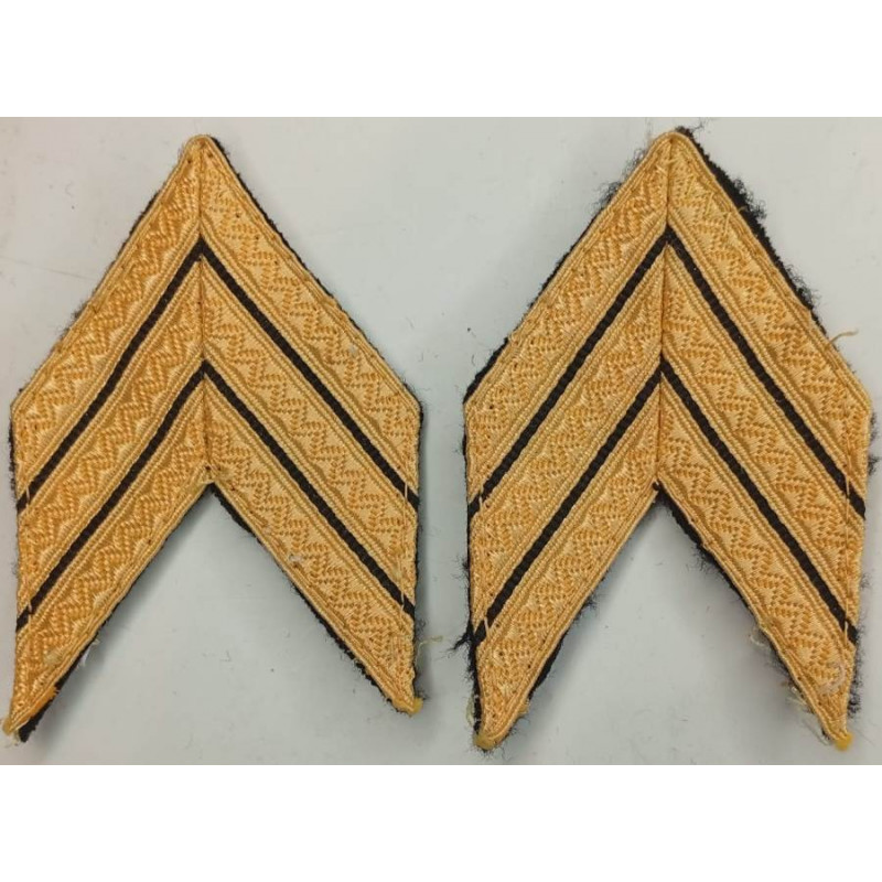 Paire de Grades de bras de Sergent-Chef pour Vareuse de la Tenue Bleu de France