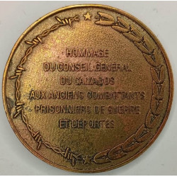 Médaille de table du 40ème Anniversaire de la Victoire 1945-1985 du Conseil Général du Calvados...