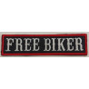 Patch de Gilet de Motard : Free Biker
