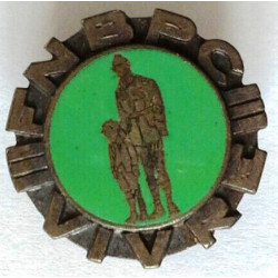 Insigne de la Fédération Nationale des Blessés des Poumons Combattants - Boutonnière en émail / Guerre 14/18