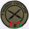 Insigne velcro rond 1er Régiment d'Artillerie - 7ème Batterie / COBRA