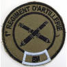 Insigne velcro rond 1er Régiment d'Artillerie - Batterie de Maintenance
