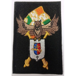 Ecusson brodé velcro du 1er Régiment d'Artillerie - Batterie de Renseignement de Brigade / BRB