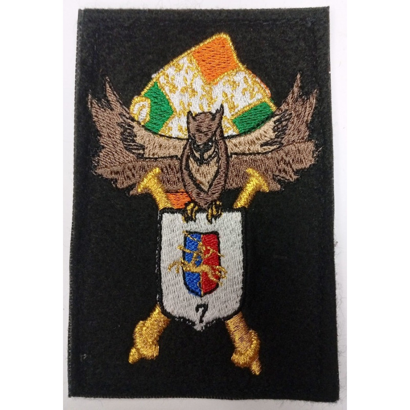 Ecusson brodé velcro du 1er Régiment d'Artillerie - Batterie de Renseignement de Brigade / BRB