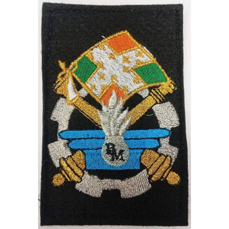 Ecusson brodé velcro du 1er Régiment d'Artillerie - Batterie de Maintenance / BM