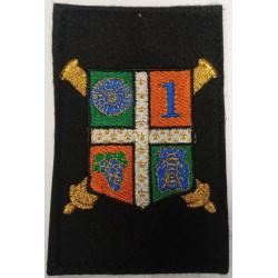 Ecusson brodé velcro du 1er Régiment d'Artillerie - 1ère Batterie