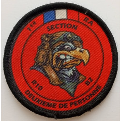 Ecusson imprimé velcro du 1er Régiment d'Artillerie - 2ème Batterie - Section R10