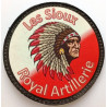 Ecusson en toile cirée imprimée velcro du 1er Régiment d'Artillerie - 6ème Batterie "Les Sioux"