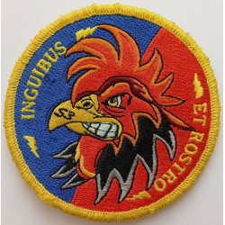 Ecusson brodé velcro du 1er Régiment d'Artillerie - 3ème section "Inguibus Et Rostro"