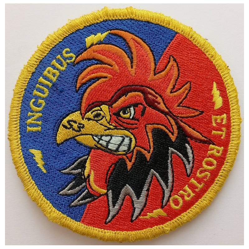 Ecusson brodé velcro du 1er Régiment d'Artillerie - 3ème section "Inguibus Et Rostro"