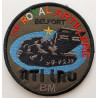 Ecusson brodé velcro du 1er Régiment d'Artillerie - Batterie de Maintenance - Mécanicien NTI LRU