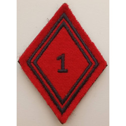 Losange de bras Troupe / Militaire du Rang 1er Régiment d'Artillerie à velcro (1)